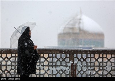 İsfahan'da Kar Yağışı