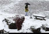 بارش برف در اصفهان