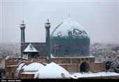 بارش برف در اصفهان