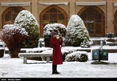 بارش برف در اصفهان
