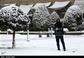بارش برف در اصفهان