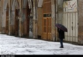 بارش برف در اصفهان