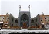بارش برف در اصفهان