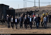 بازدید محمدجعفر عبدالهی رئیس‌کل دادگستری خراسان جنوبی  و اصحاب رسانه از معدن زغال سنگ طبس