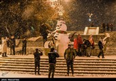 بارش برف در تبریز