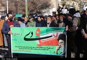 حماسه حضور در هوای سرد؛ مردم قزوین یکپارچه برای 9 دی آمدند