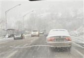 بارش برف در آذربایجان‌شرقی؛ رانندگان با احتیاط رانندگی کنند