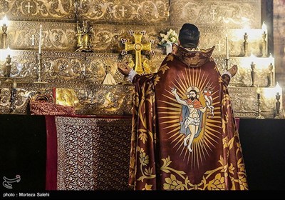 Торжественная служба «Освящение воды и Божественная литургия» в Вифлеемской церкви Исфахана