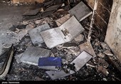 اعمال تخریب تطال المرافق العامة فی اعمال الشغب فی طهران