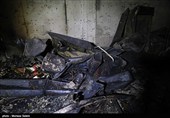 حرق وتخریب لمرکز لبیع المواد الغذائیة فی منطقة مبارکة فی اصفهان