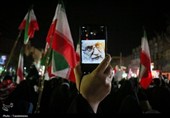 راهپیمایی شبانه مردم قم علیه اغتشاشگران