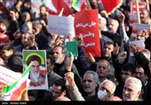 راهپیمایی در محکومیت اغتشاشات و تشییع پیکر شهدای مدافع امنیت - اصفهان