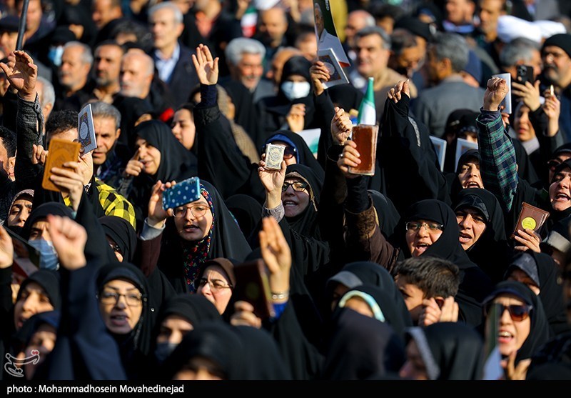 تجمع مردمی ضداغتشاشات تروریستی تهران -1