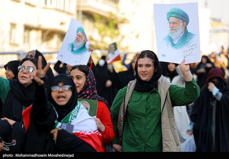 تجمع مردمی ضداغتشاشات تروریستی تهران -1