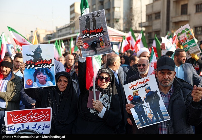 تجمع مردمی ضداغتشاشات تروریستی تهران -1