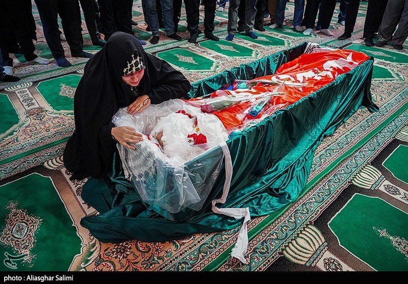 مراسم وداع شهید مدافع امنیت رضا قدیمی - بجنورد