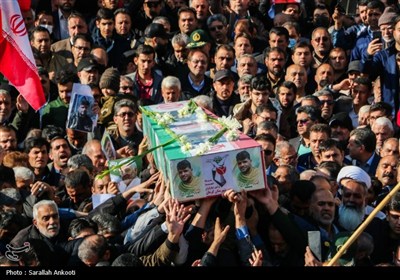 تشییع پیکر مطهر شهید مدافع امنیت احد زرنگی‌پور - کرمان