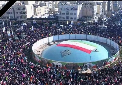 مسيرة مليونية في طهران للتنديد باعمال الشغب ودعما للثورة الإسلامية في إيران