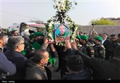 تشییع شهید مدافع امنیت در شهر برازجان و روستای گزبلند دشتستان+تصویر