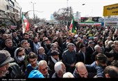 مراسم تشییع پیکر مطهر 9 شهید امنیت اغتشاشات اخیر- قزوین