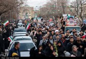 مراسم تشییع پیکر مطهر 9 شهید امنیت اغتشاشات اخیر- قزوین