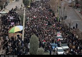 تشییع پیکر شهید مدافع  امنیت حاتم عبدی -قزوین