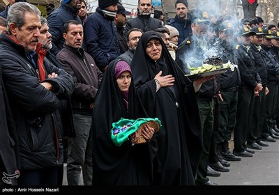 تشییع پیکر شهید مدافع  امنیت حاتم عبدی -قزوین