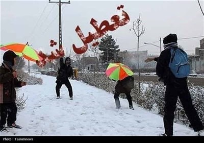 برف مدارس استان اردبیل را تعطیل کرد