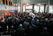 تشییع پیکر شهید مدافع امنیت سید حسن حسینی در بانک کشاورزی