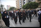 تشییع پیکر شهید مدافع امنیت در بوشهر
