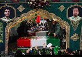 تشییع شهداء الحرب الإرهابیة ضد الشعب الإیرانی فی طهران
