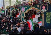 تشییع شهداء الحرب الإرهابیة ضد الشعب الإیرانی فی طهران