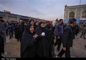 تشییع پیکر شهید مدافع امنیت امین سلیمی در حرم مطهر شاهچراغ (ع)