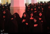 عزاداری شب شهادت امام موسی کاظم(ع) در حرم حضرت معصومه(س)