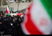 تشییع پیکر2 شهید مدافع امنیت در محله نازی آباد تهران