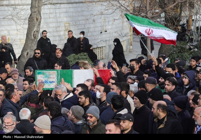 تشییع پیکر2 شهید مدافع امنیت در محله نازی آباد تهران