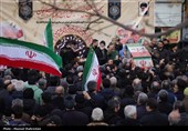 تشییع پیکر2 شهید مدافع امنیت در محله نازی آباد تهران
