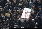 تشییع پیکر2 شهید مدافع امنیت در محله نازی آباد تهران