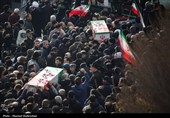 تشییع پیکر2 شهید مدافع امنیت در محله نازی آباد تهران