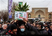 مراسم تشییع و تدفین شهید مدافع امنیت دانیال حاجی پور - قزوین