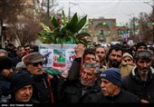 مراسم تشییع و تدفین شهید مدافع امنیت دانیال حاجی پور - قزوین