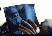 وداع اهالی فرهنگ و هنر کرمان با زنده یاد استاد مهدی ثانی