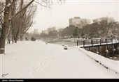 بارش برف در اردبیل