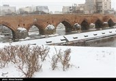 بارش برف در اردبیل