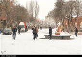 بارش برف در اردبیل