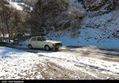 بارش برف در منطقه اشکور رحیم آباد گیلان