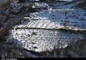 بارش برف در منطقه اشکور رحیم آباد گیلان