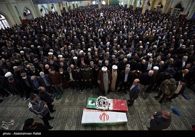 مراسم تشییع پیکر 2 شهید مدافع امنیت در همدان