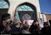 مراسم تشییع پیکر 2 شهید مدافع امنیت در همدان