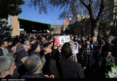 مراسم تشییع پیکر 2 شهید مدافع امنیت در همدان